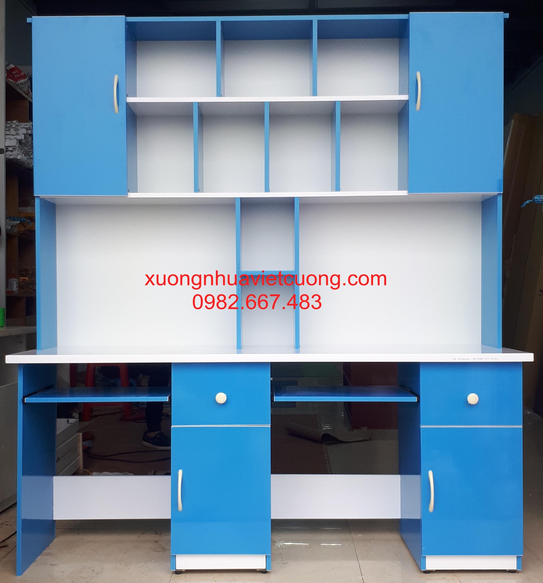 BÀN HỌC ĐÔI 1,6M NHỰA ĐÀI LOAN BHD142