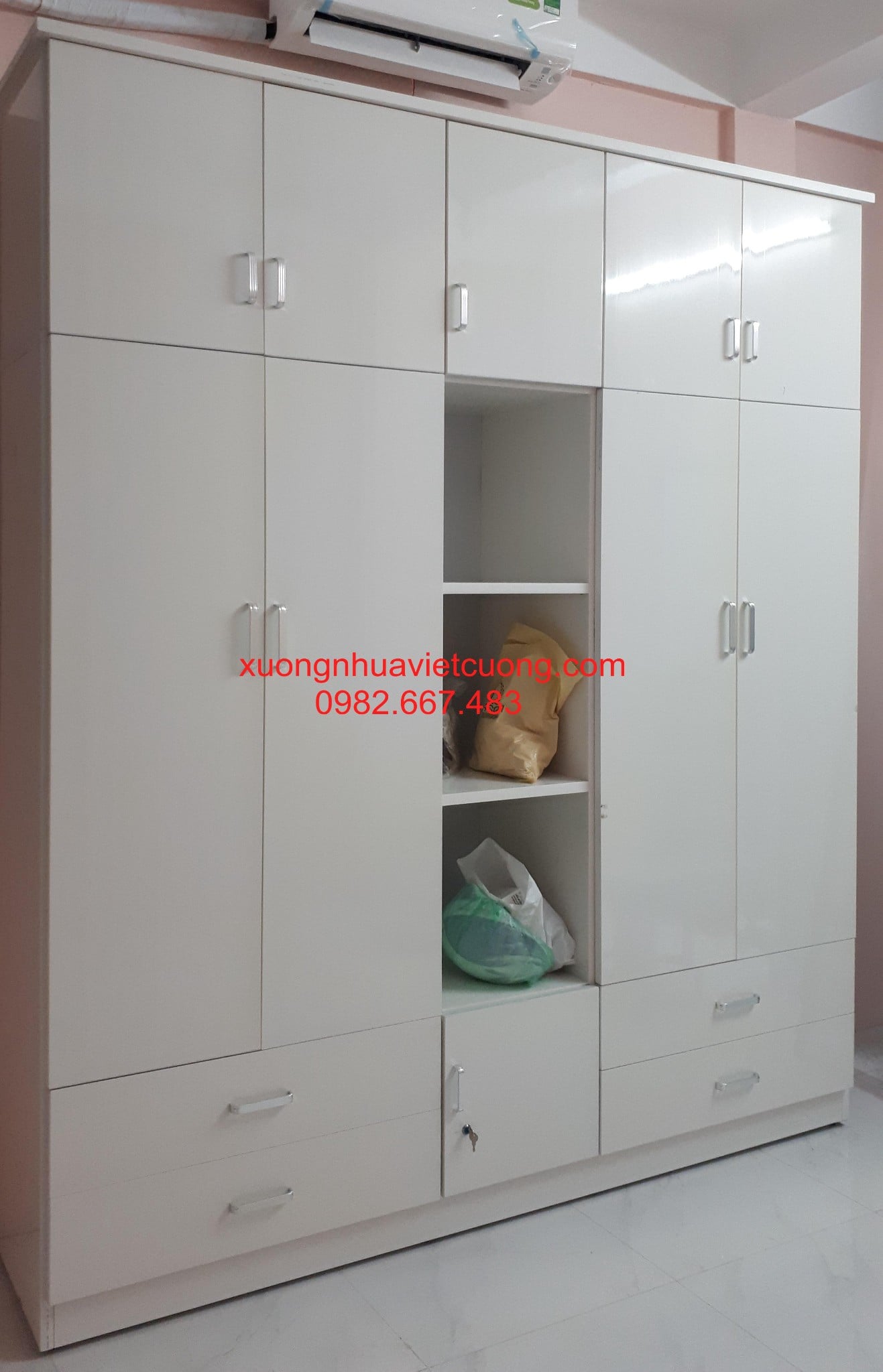 TỦ QUẦN ÁO NHỰA 5 BUỒNG TA579