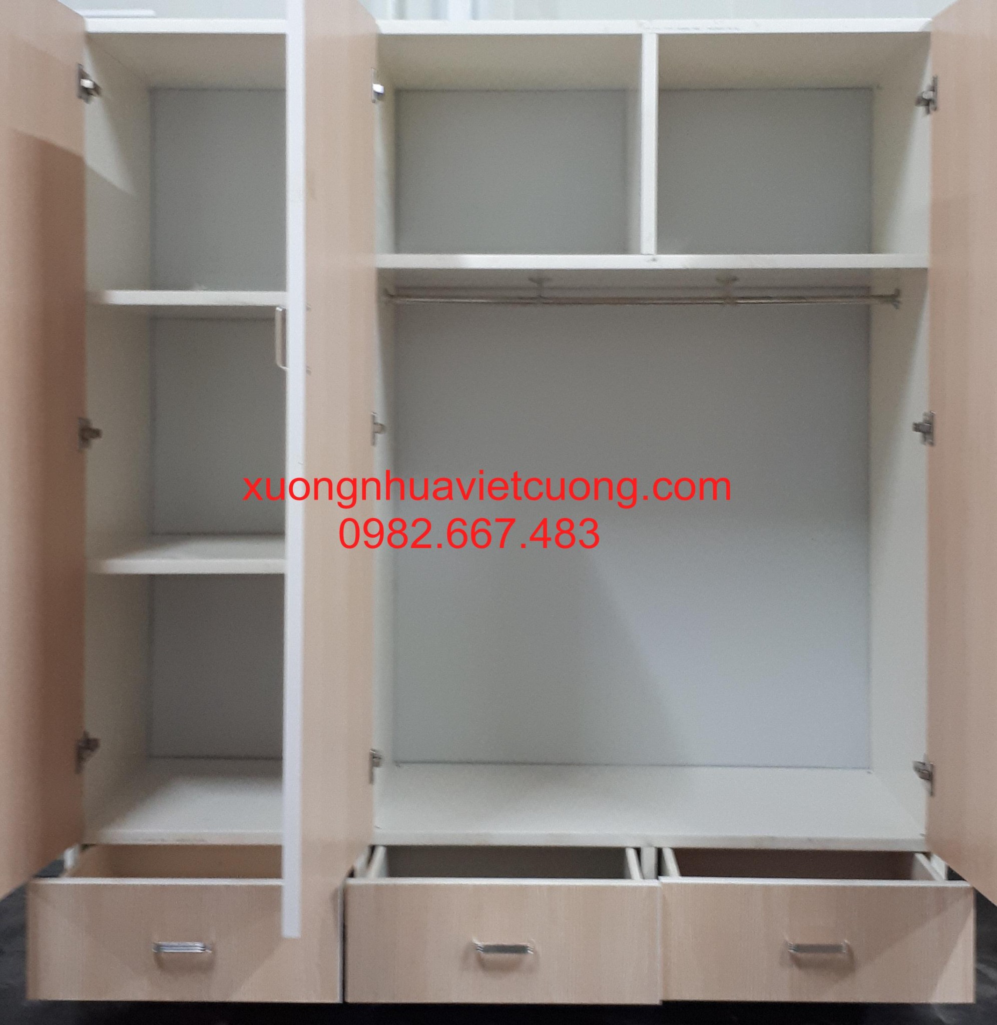 TỦ NHỰA ĐÀI LOAN 3 BUỒNG TA3086