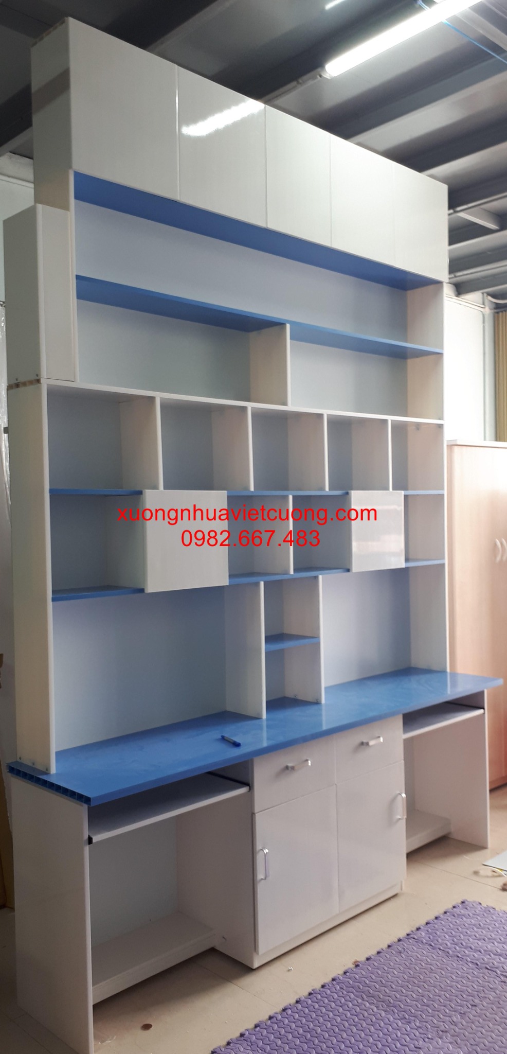 BÀN HỌC ĐÔI 2,4M NHỰA ĐÀI LOAN BHD150