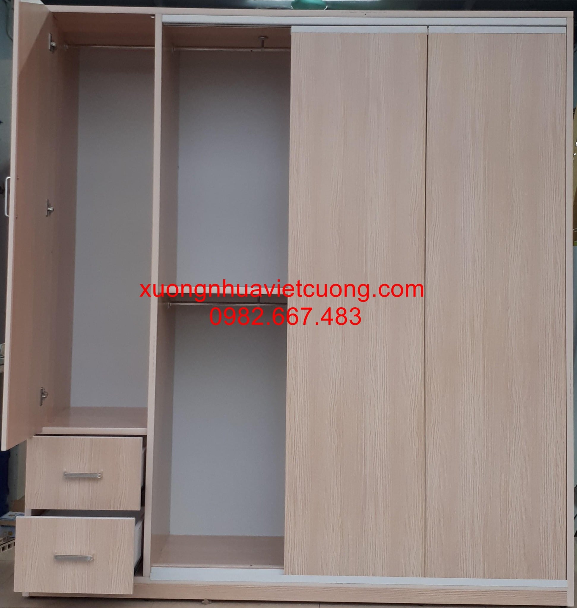 TỦ QUẦN ÁO NHỰA CÁNH LÙA TCL74