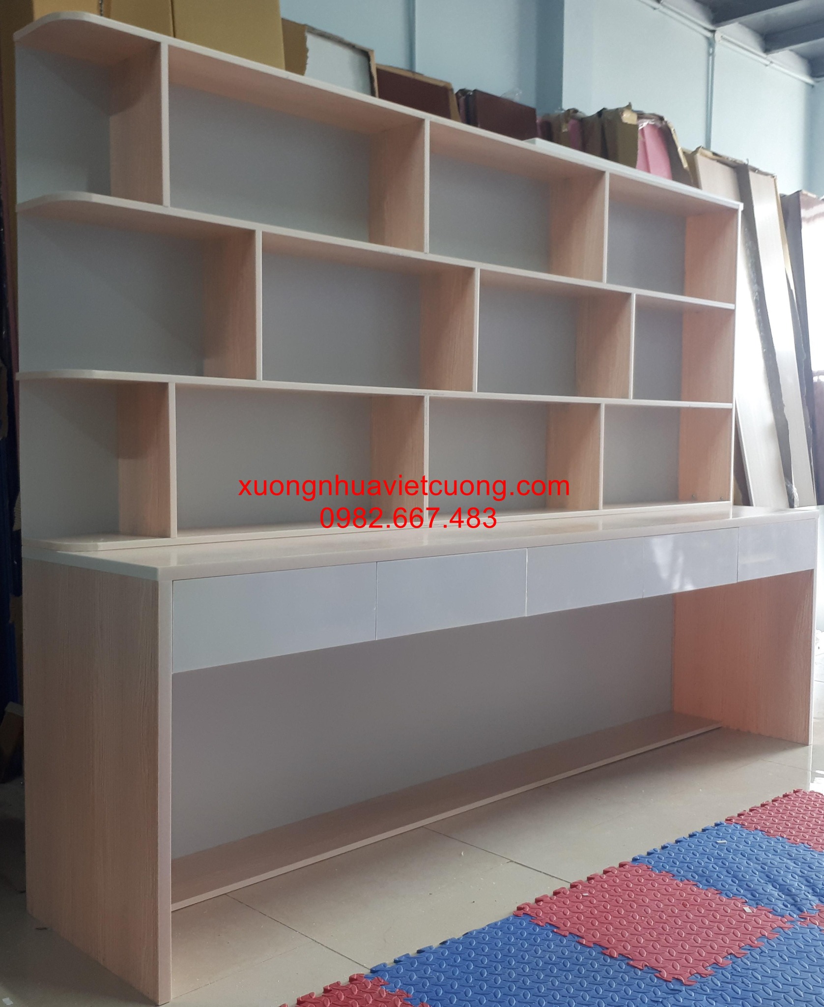 BÀN HỌC ĐÔI 2,4M NHỰA ĐÀI LOAN BHD147