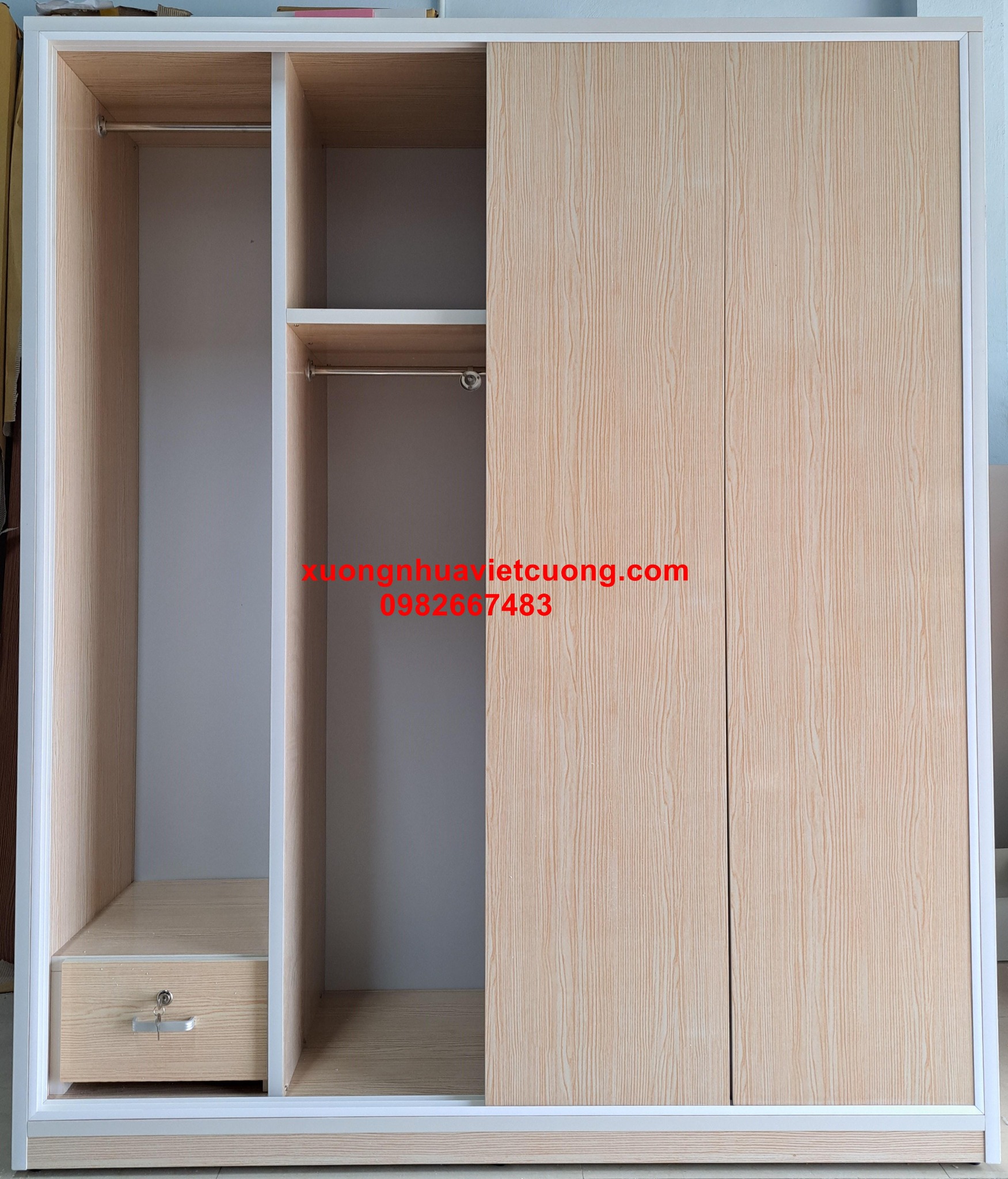 TỦ NHỰA ĐÀI LOAN CÁNH LÙA TCL107