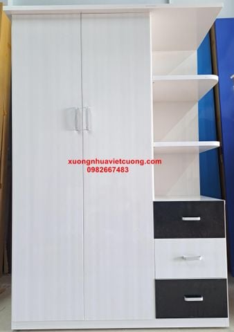  TỦ NHỰA QUẦN ÁO CÓ KỆ TRANG TRÍ ATT12 