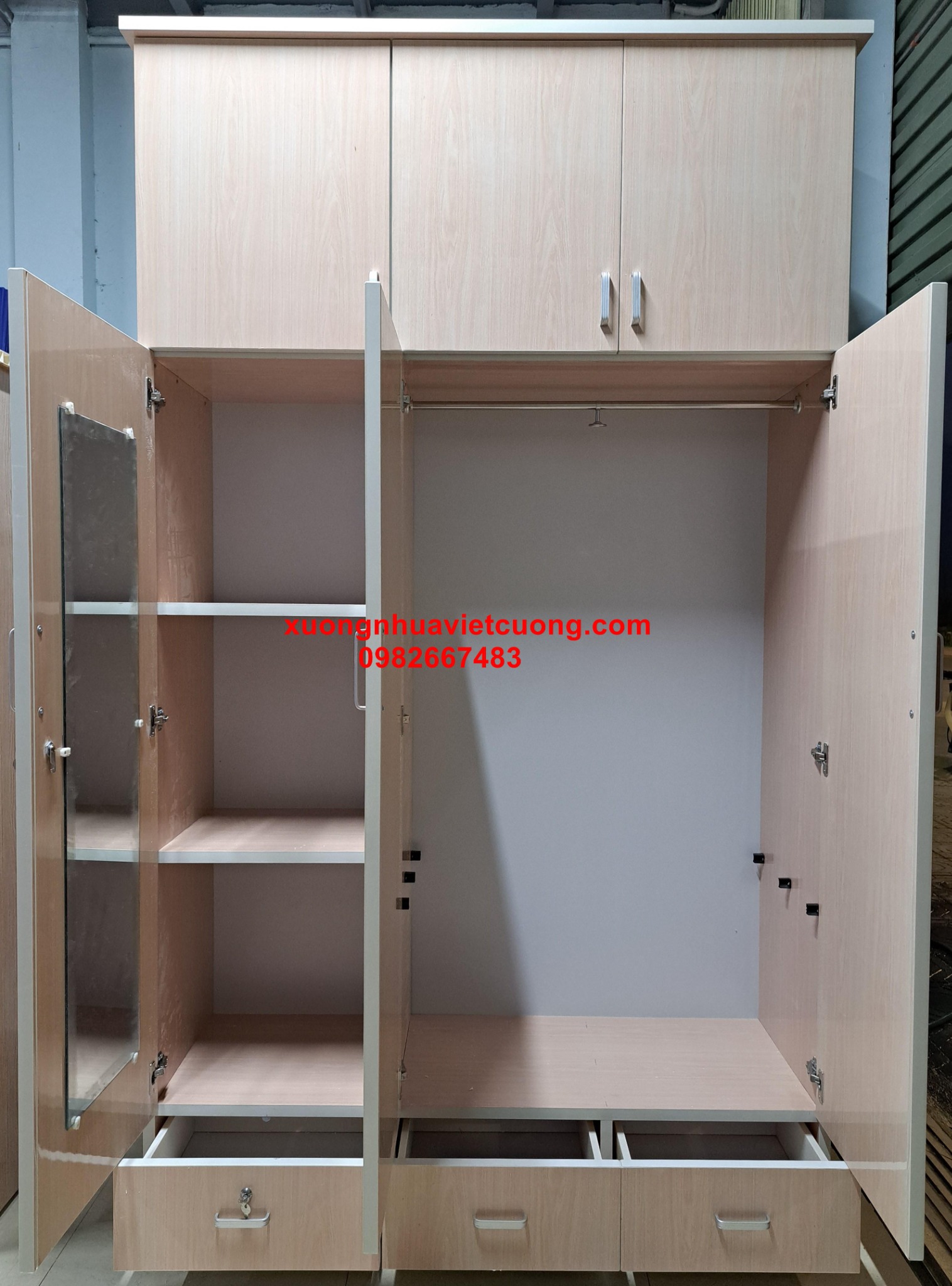 TỦ NHỰA ĐÀI LOAN 3 BUỒNG TA3179