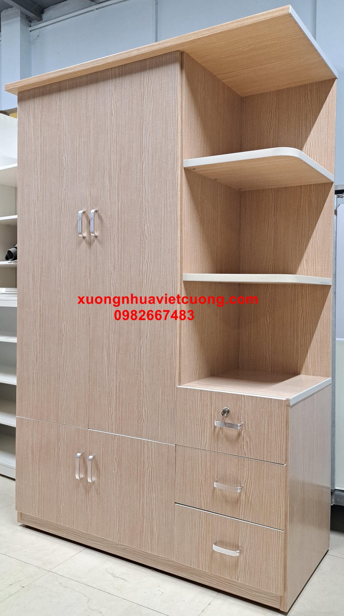 TỦ NHỰA CÓ KỆ TRANG TRÍ ATT26