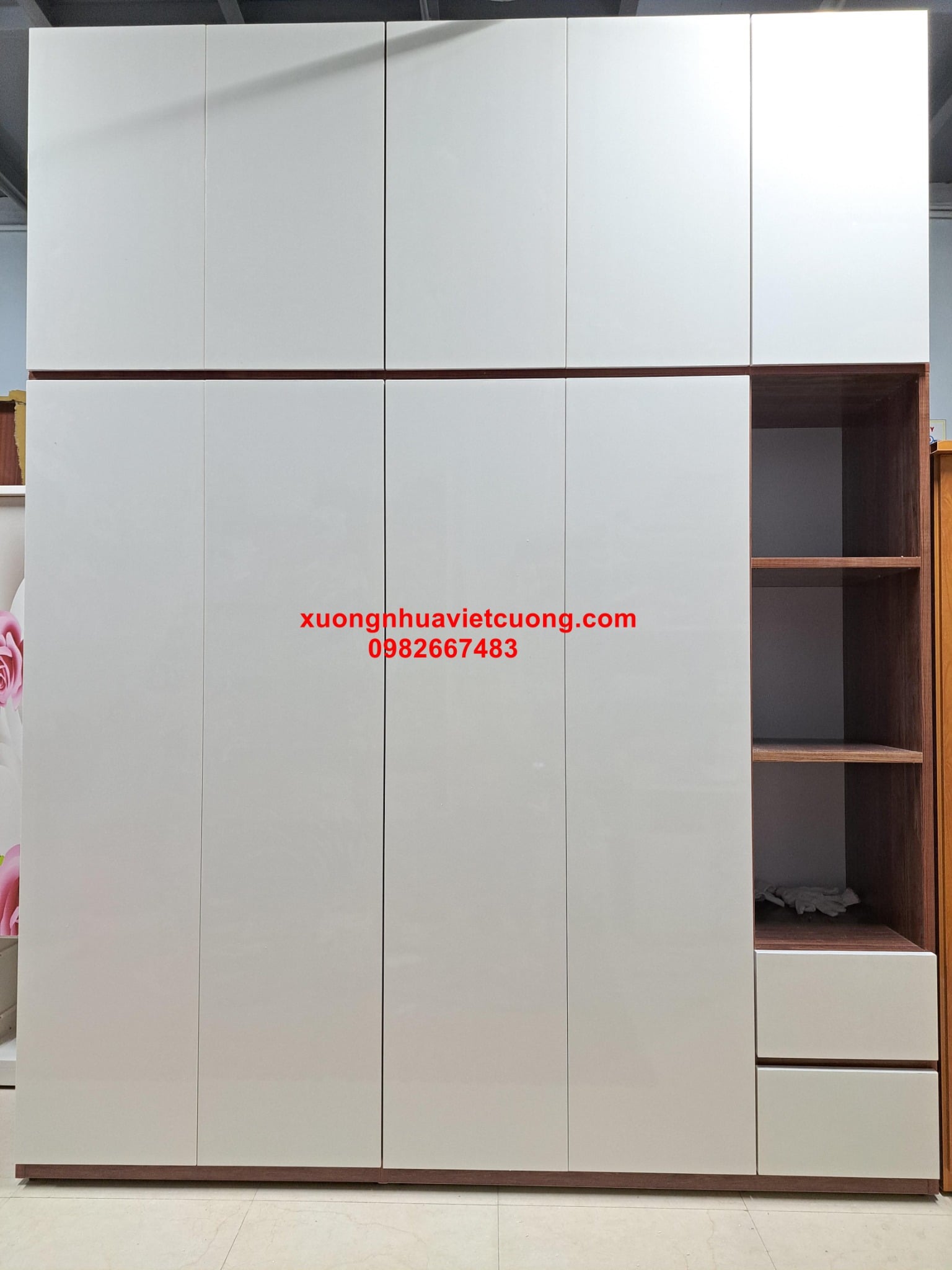 TỦ NHỰA ĐÀI LOAN CÓ KỆ TRANG TRÍ ATT29