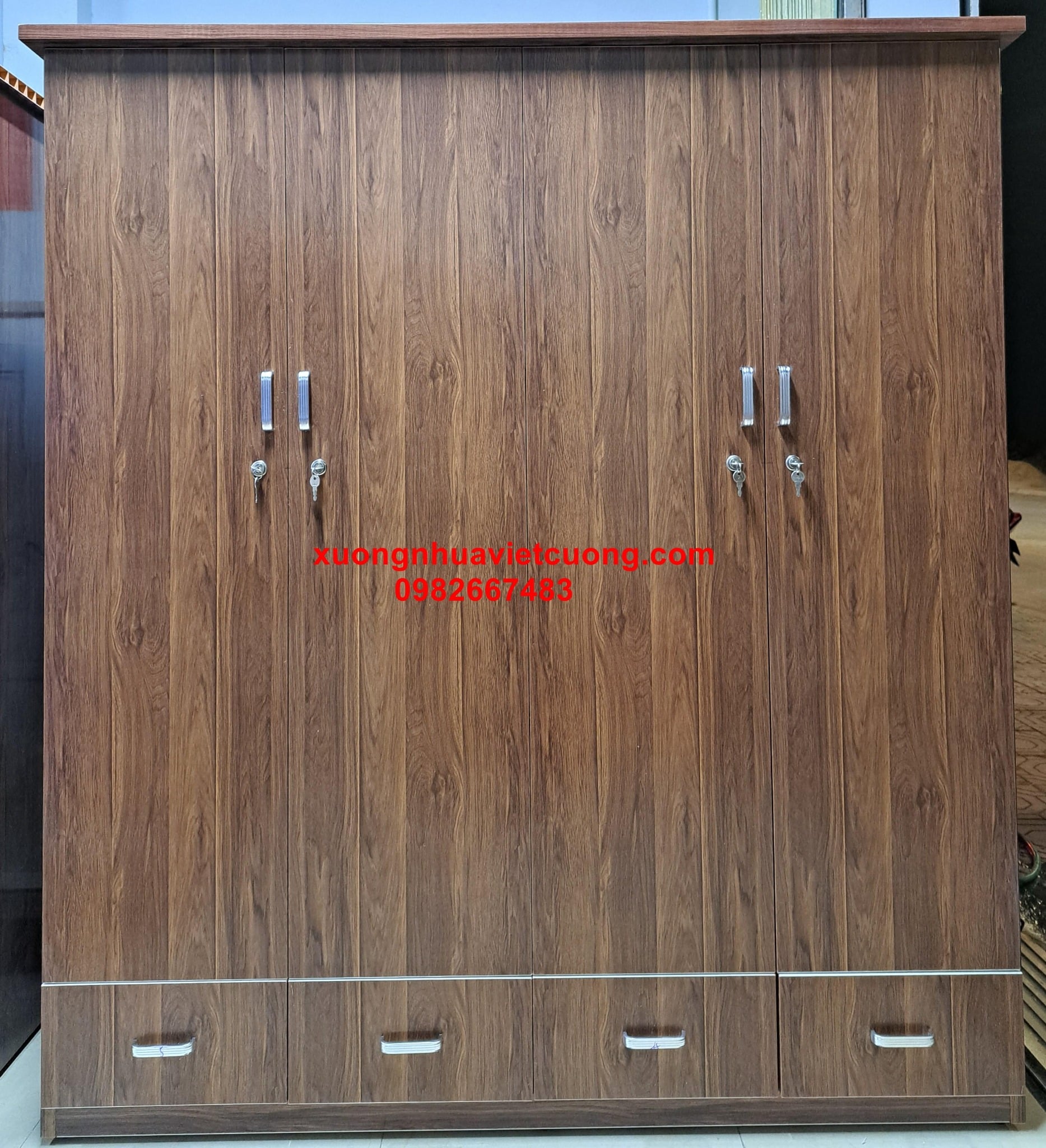 TỦ QUẦN ÁO NHỰA 4 CÁNH TA4237