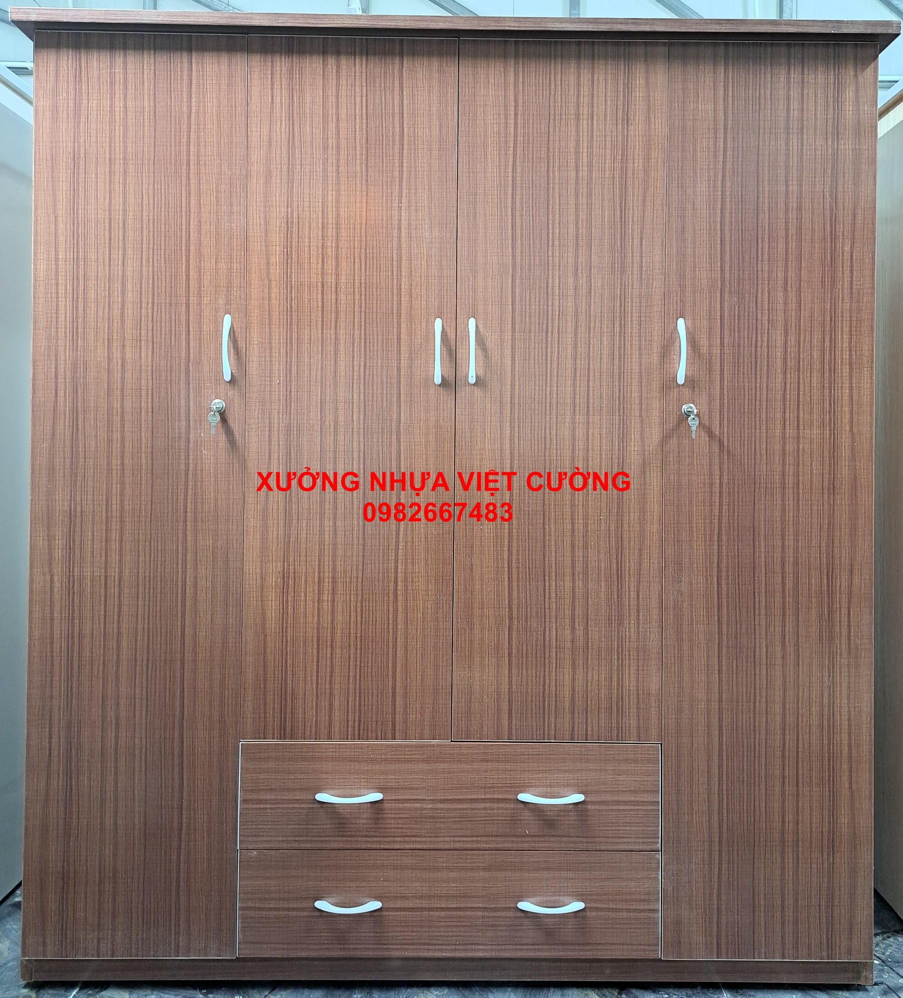 TỦ QUẦN ÁO NHỰA 4 BUỒNG TA420