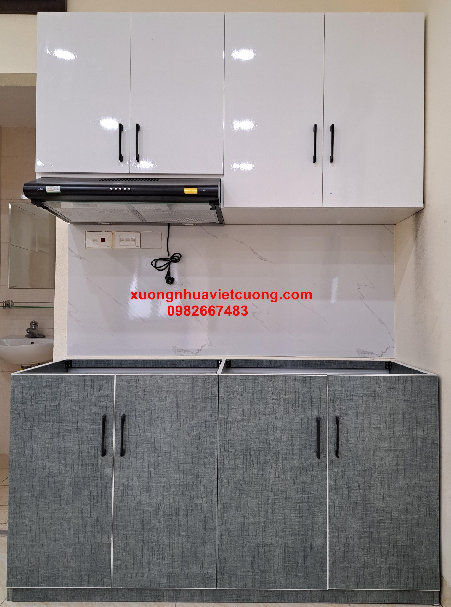 TỦ BẾP NHỰA ĐÀI LOAN TBN11