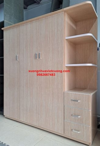  TỦ QUẦN ÁO NHỰA CÓ KỆ ATT55 