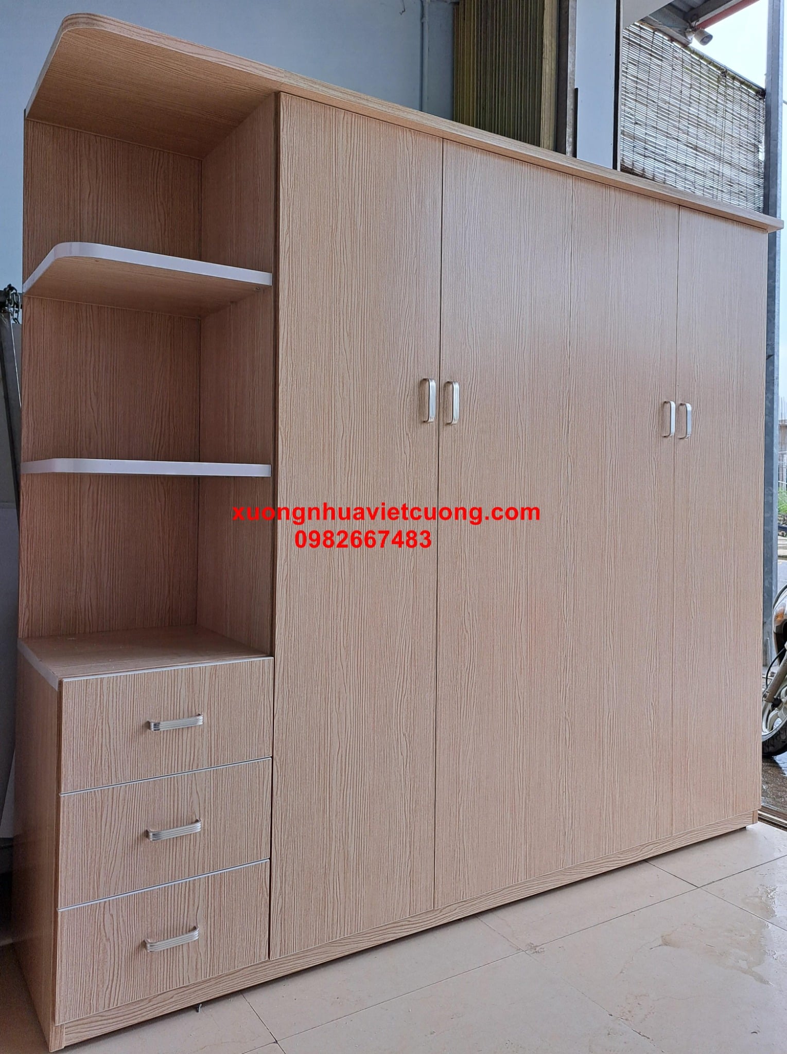 TỦ QUẦN ÁO NHỰA CÓ KỆ ATT56