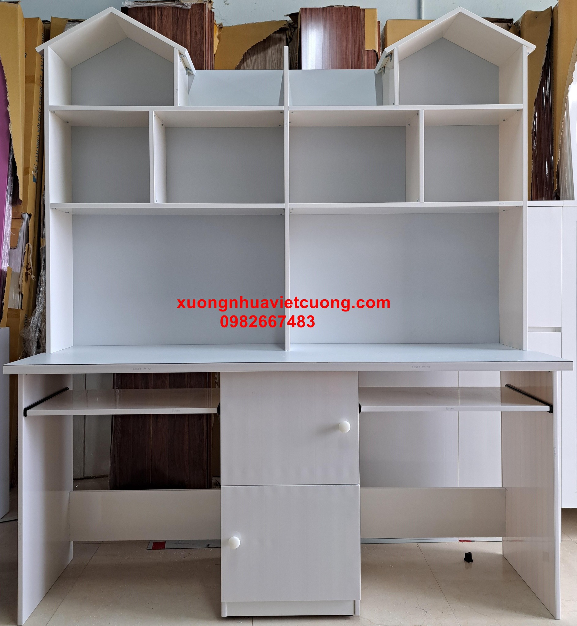 BÀN HỌC ĐÔI BẰNG NHỰA 1,6M BHD301