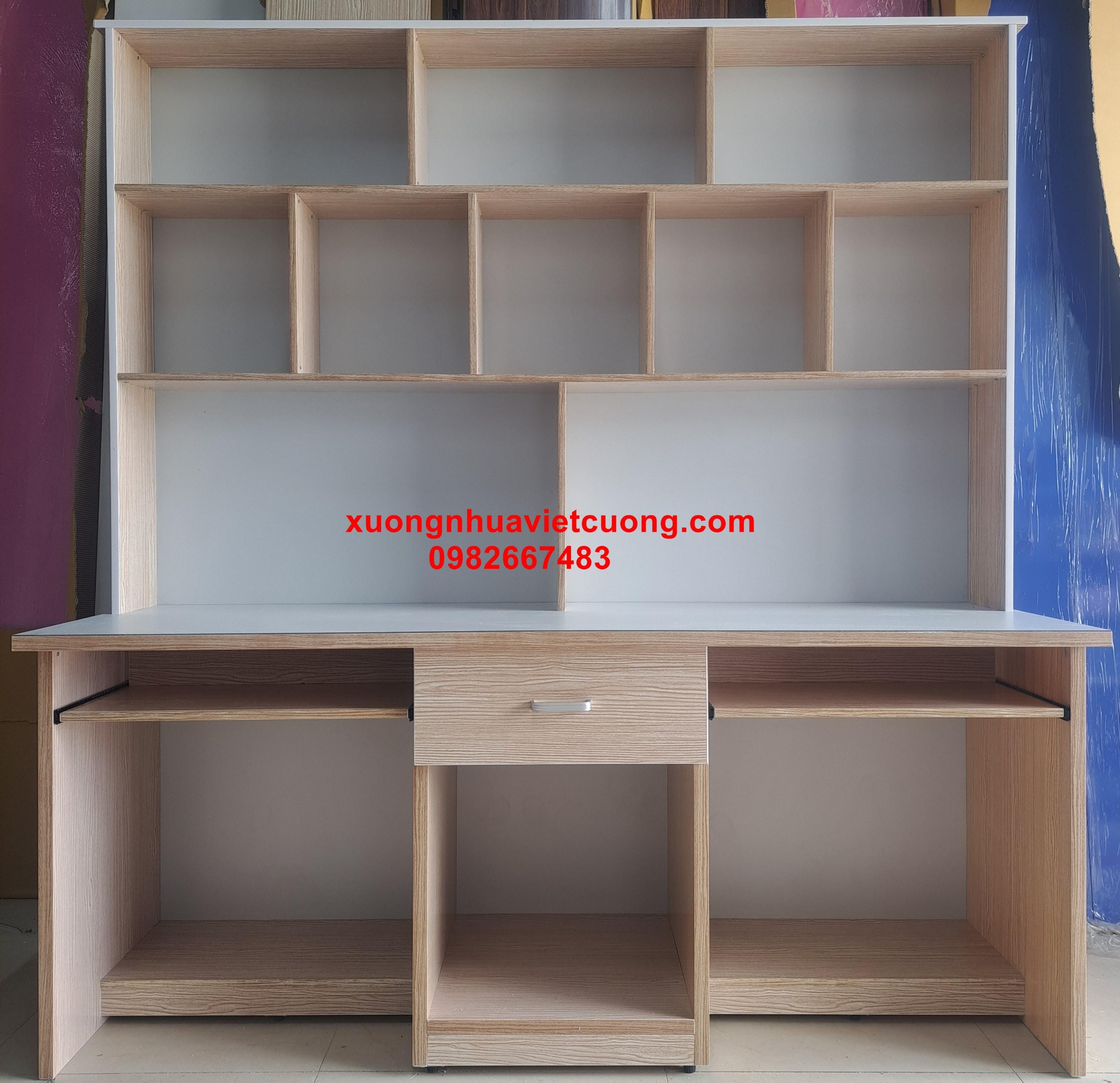 BÀN HỌC ĐÔI BẰNG NHỰA 1,6M BHD300