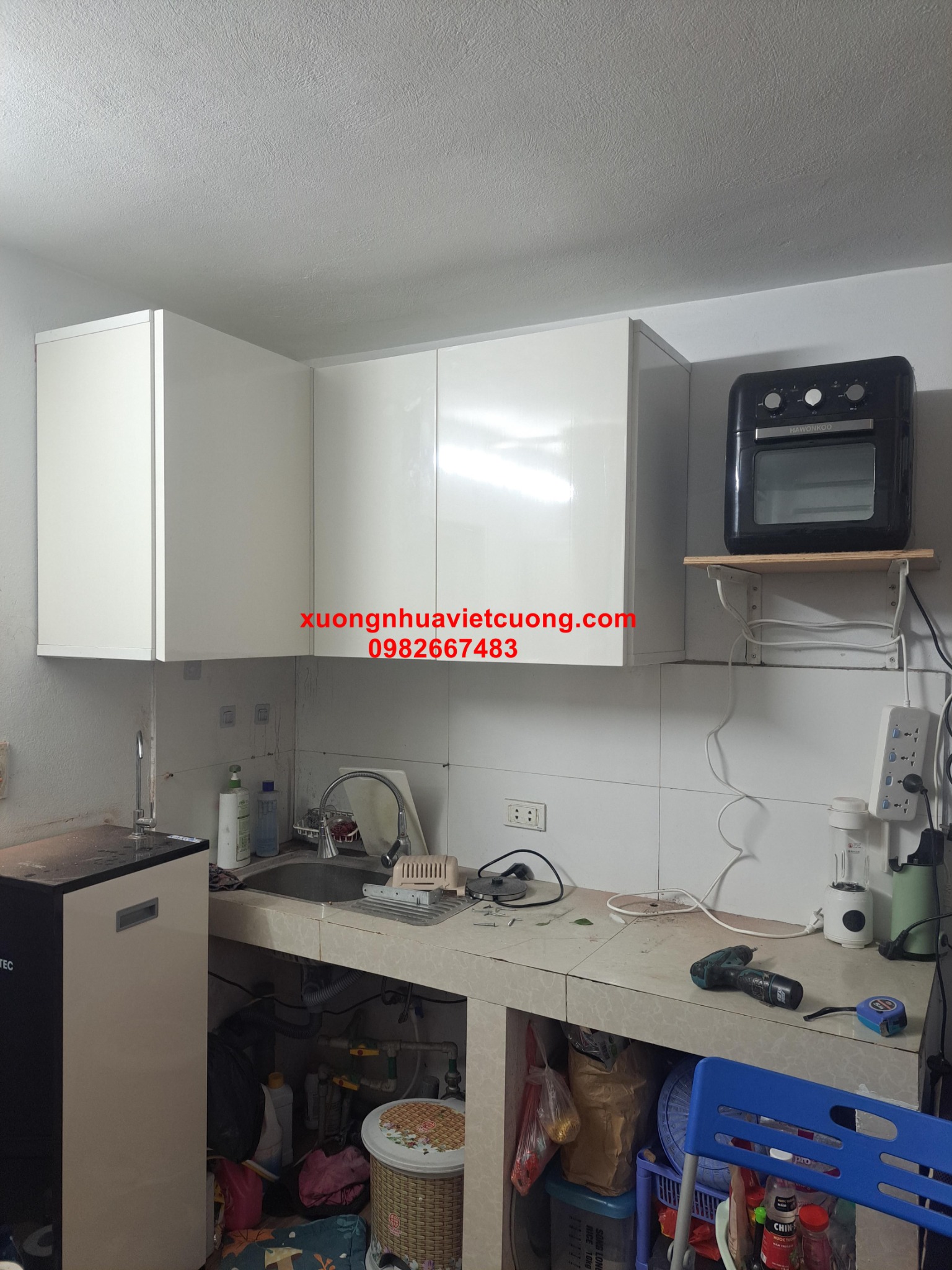 TỦ BẾP NHỰA ĐÀI LOAN TBN34