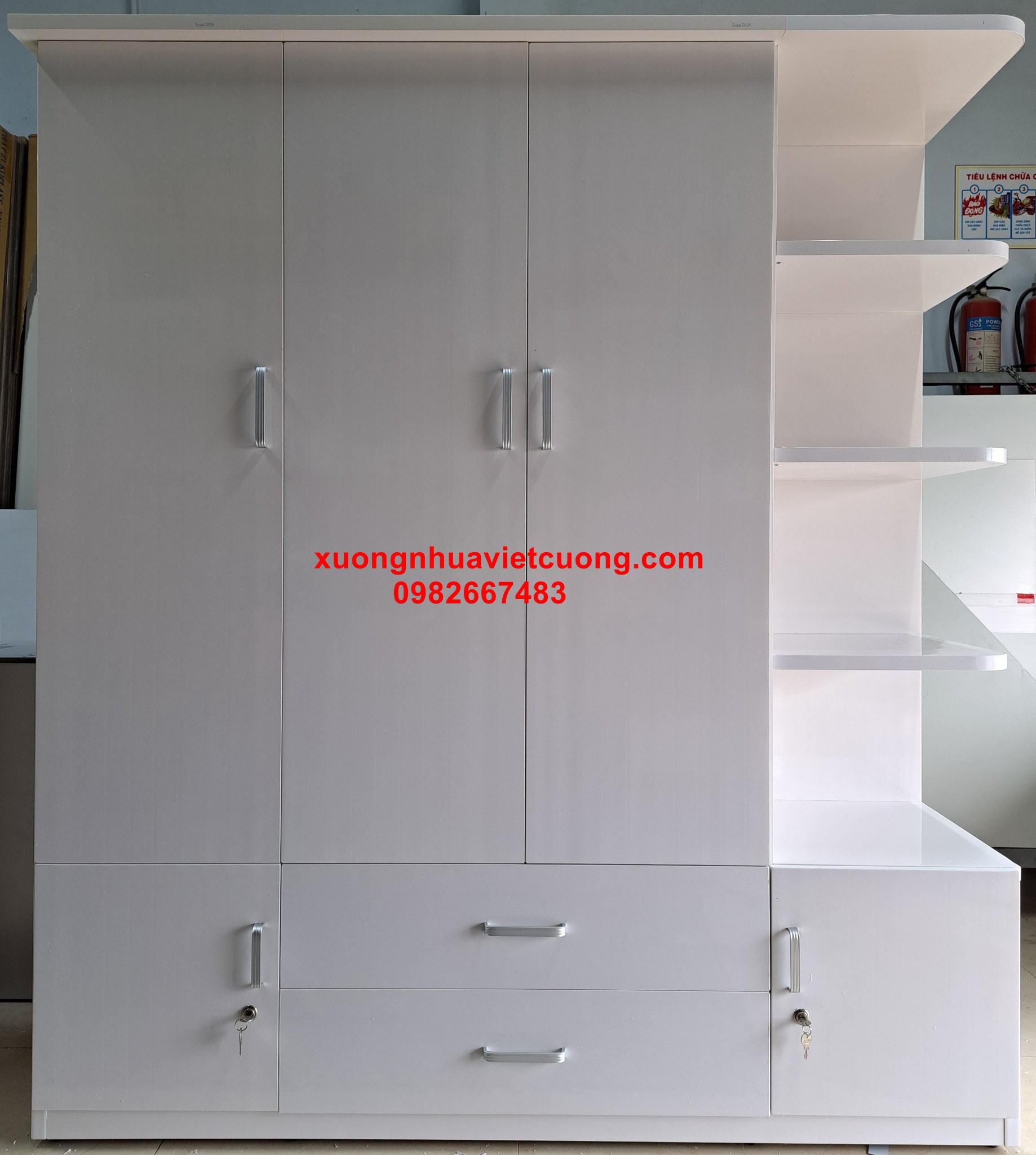 TỦ QUẦN ÁO NHỰA KỆ TRANG TRÍ ATT310