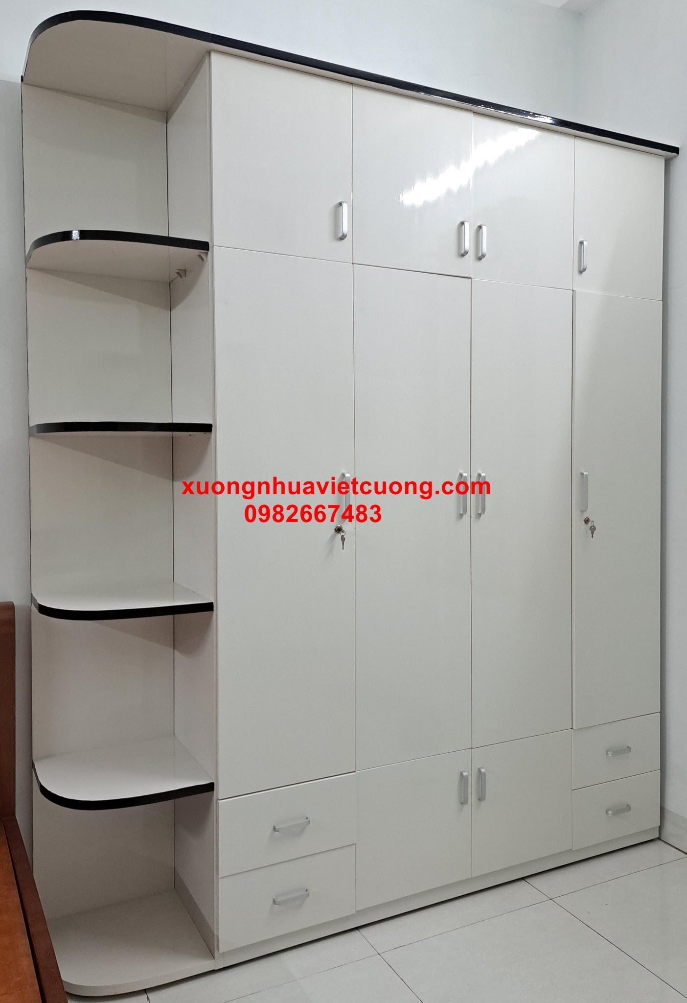 TỦ QUẦN ÁO NHỰA CÓ KỆ ATT503