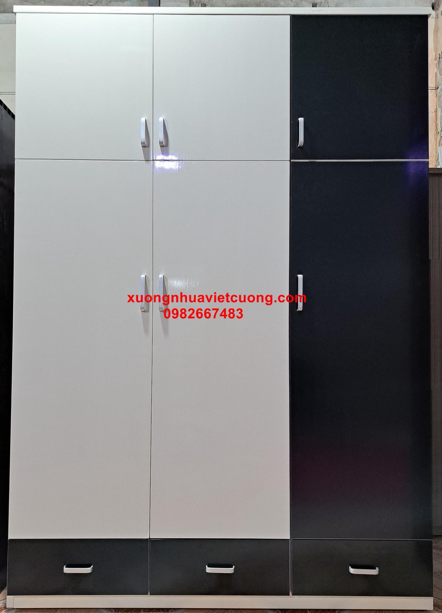 TỦ QUẦN ÁO NHỰA 3 BUỒNG TA3456