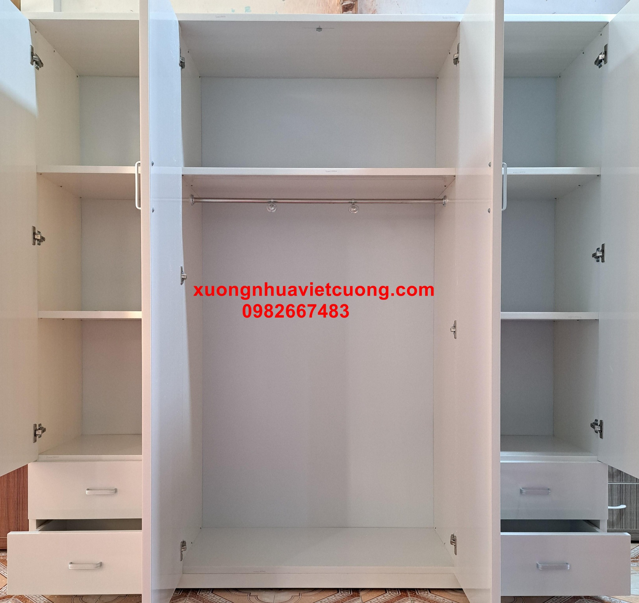 TỦ QUẦN ÁO NHỰA 4 CÁNH TA4404