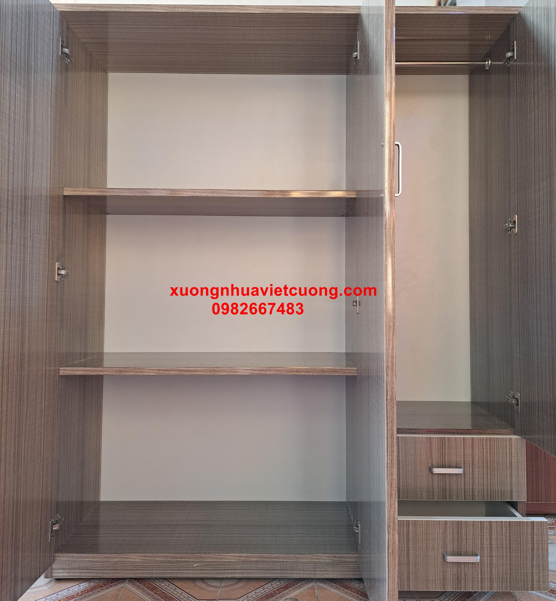 TỦ ÁO NHỰA 3 CÁNH TA3451