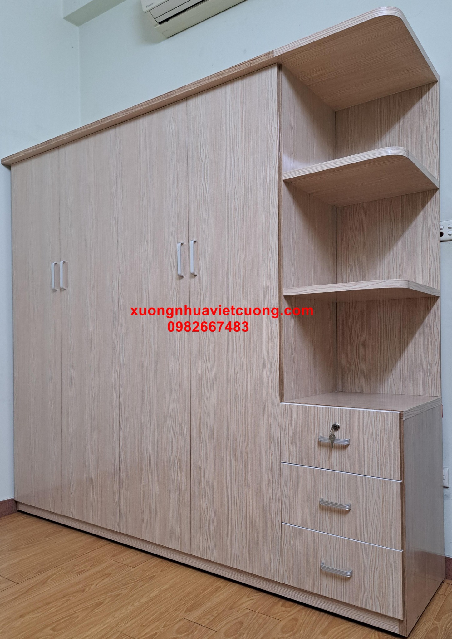 TỦ NHỰA QUẦN ÁO CÓ KỆ ATT504