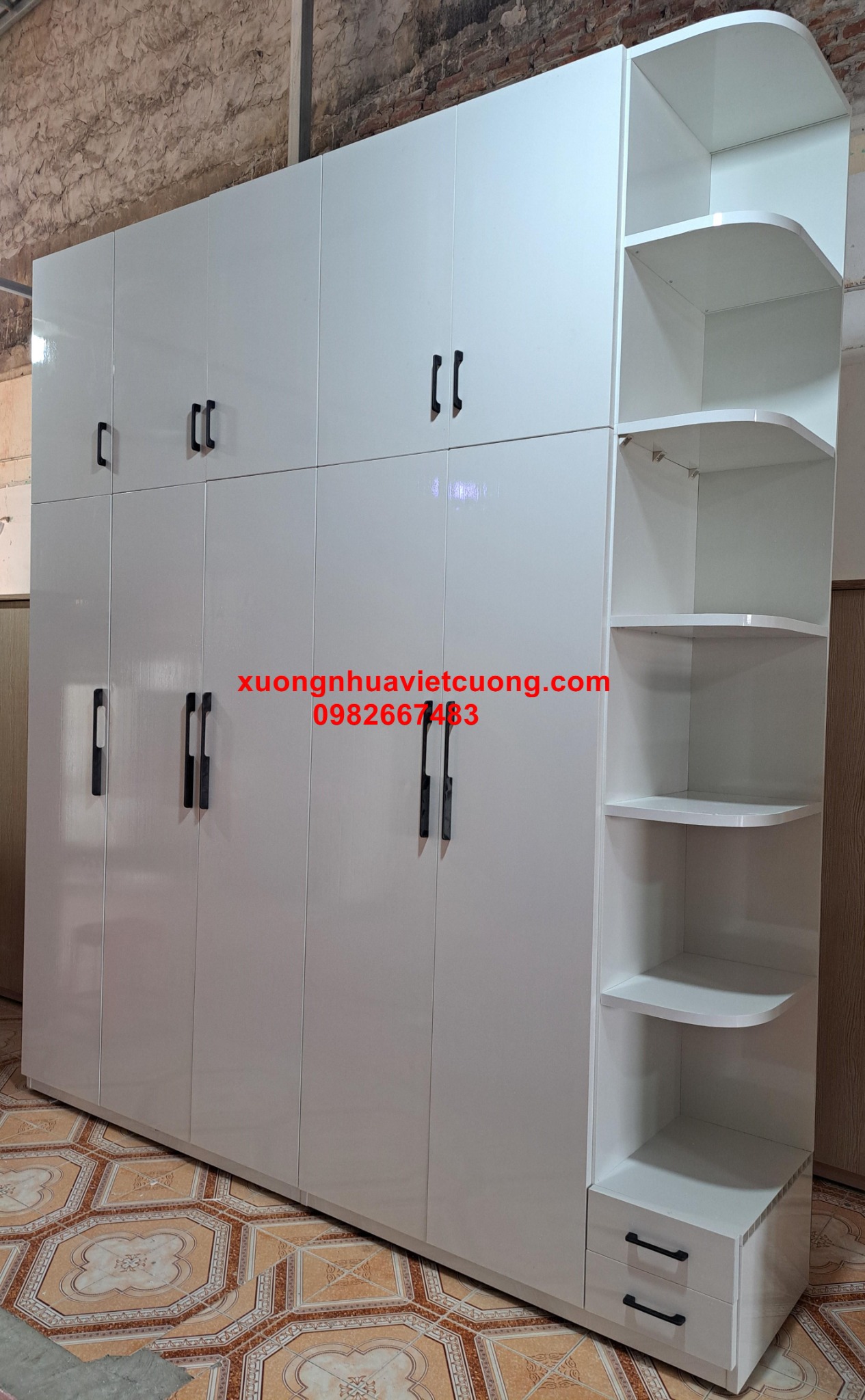 TỦ NHỰA 6 CÁNH CÓ KỆ ATT515