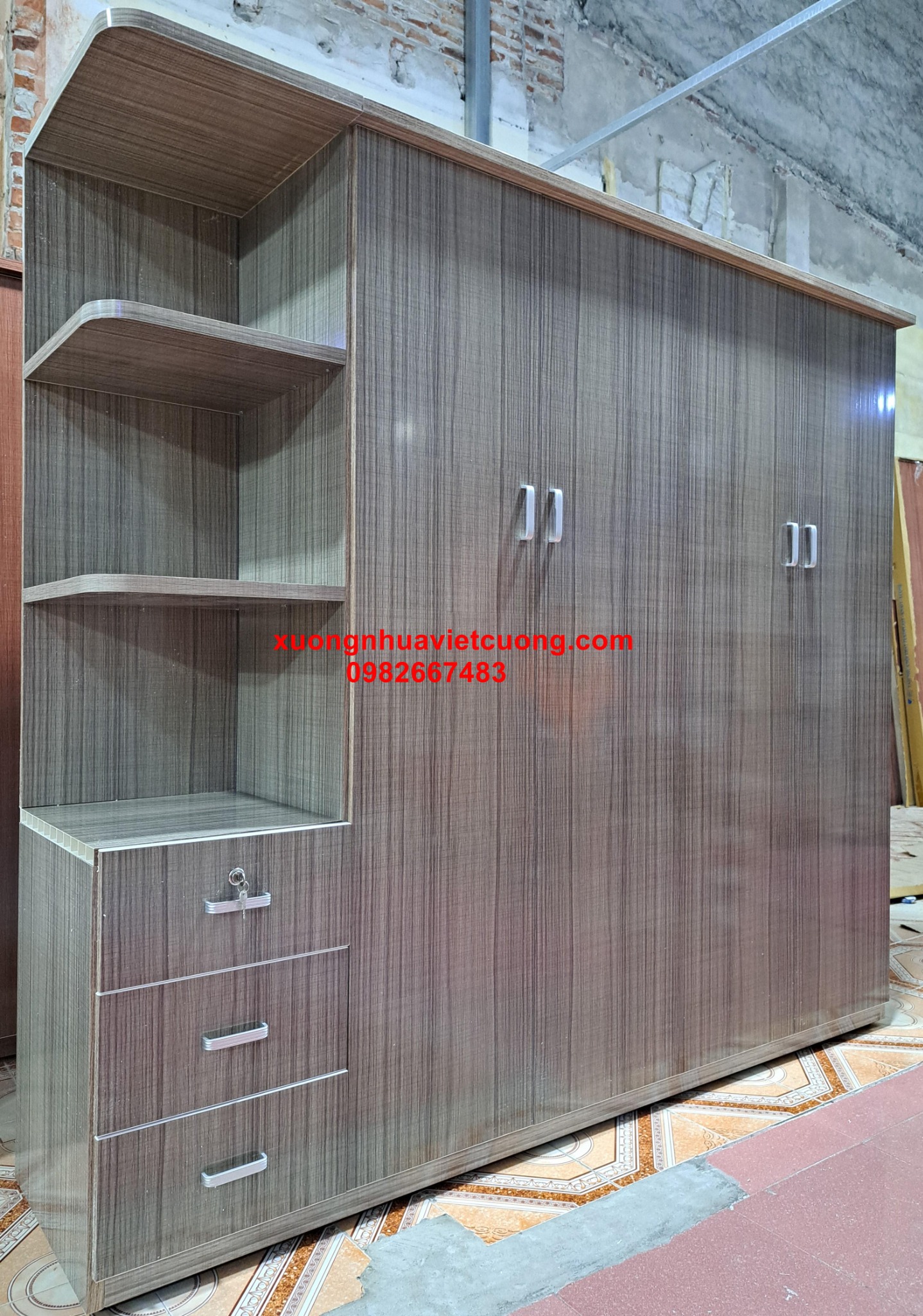 TỦ ÁO NHỰA CÓ KỆ ATT501