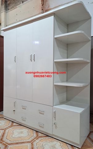  TỦ QUẦN ÁO NHỰA 3 CÁNH CÓ KỆ ATT510 