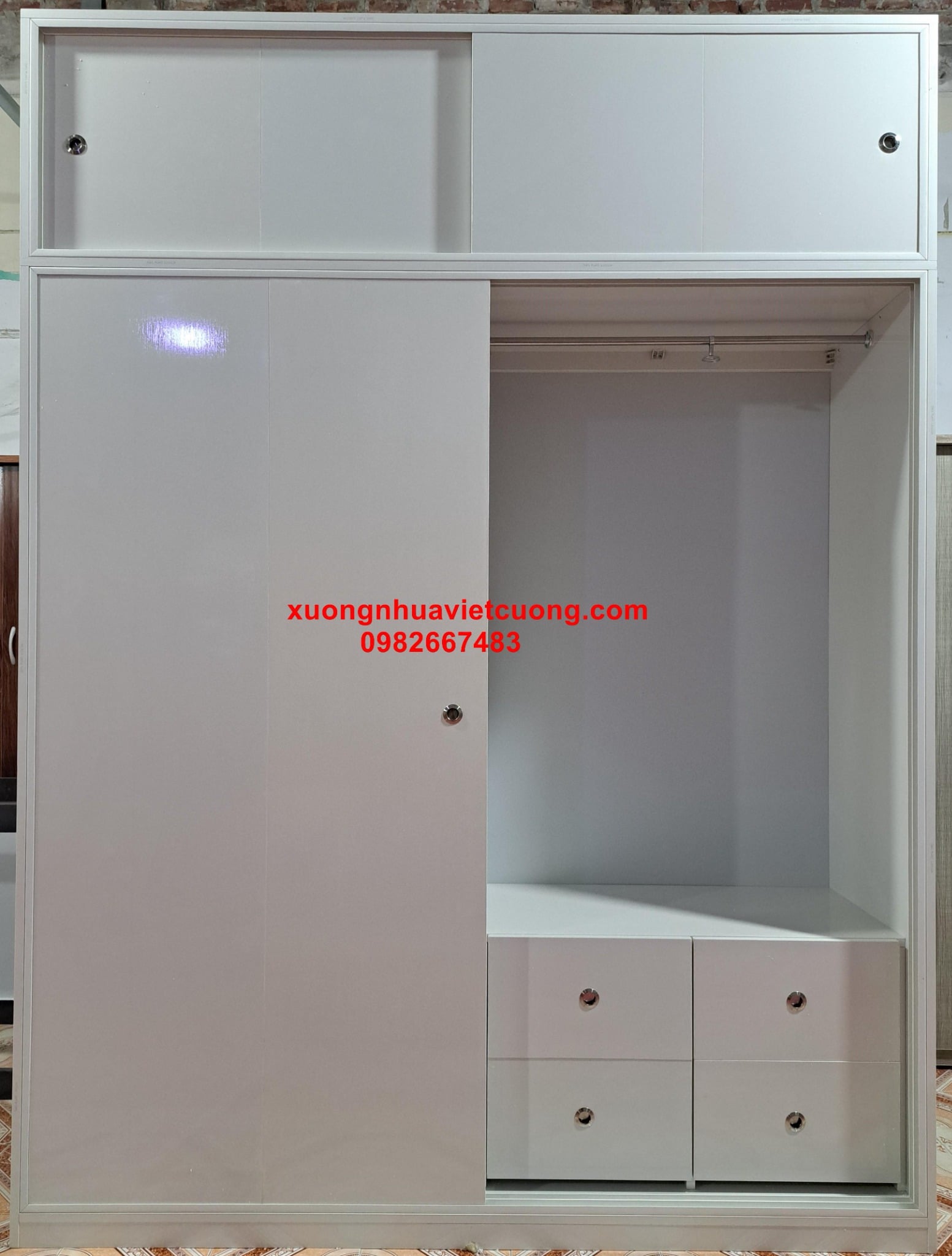 TỦ QUẦN ÁO NHỰA CÁNH TRƯỢT TCL407