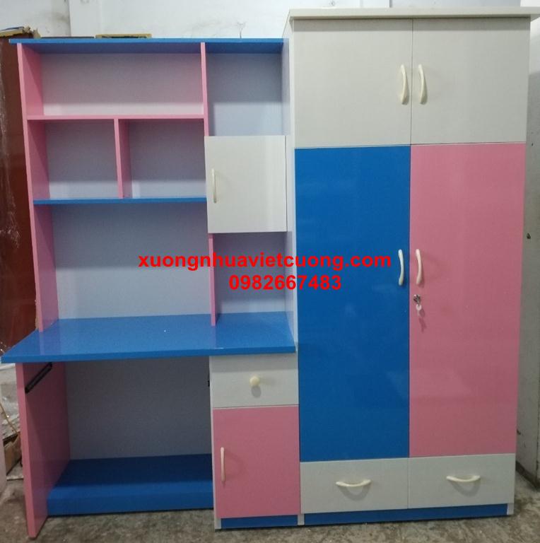 BÀN HỌC LIỀN TỦ QUẦN ÁO BHA23