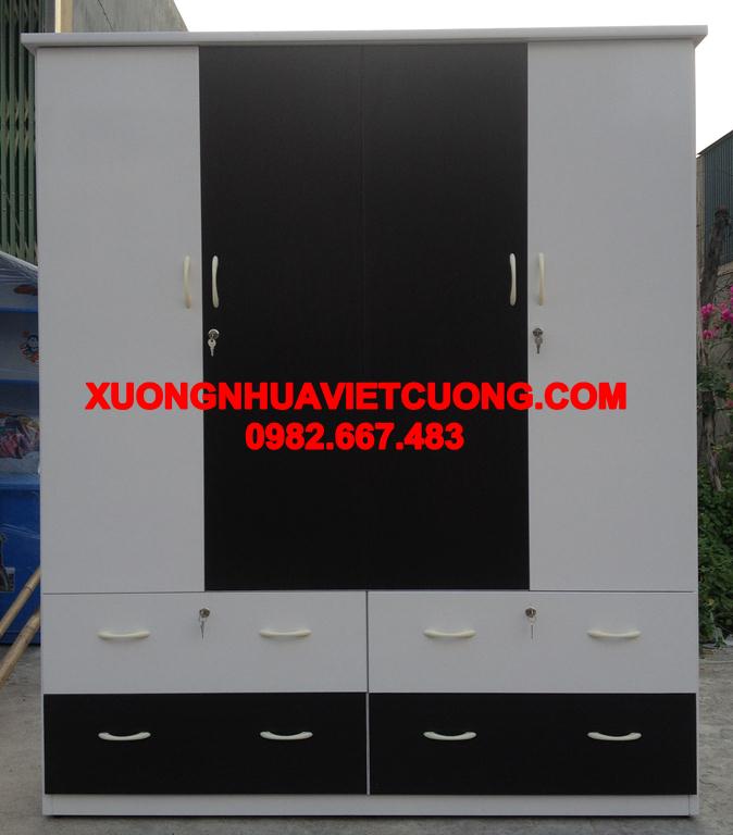 TỦ QUẦN ÁO NHỰA 4 BUỒNG TA431