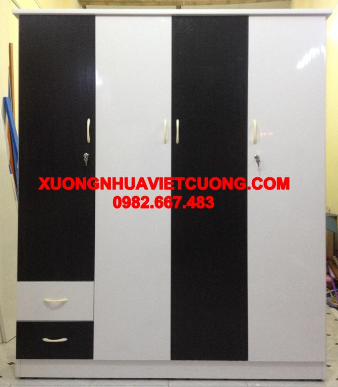 TỦ QUẦN ÁO NHỰA 4 BUỒNG TA429