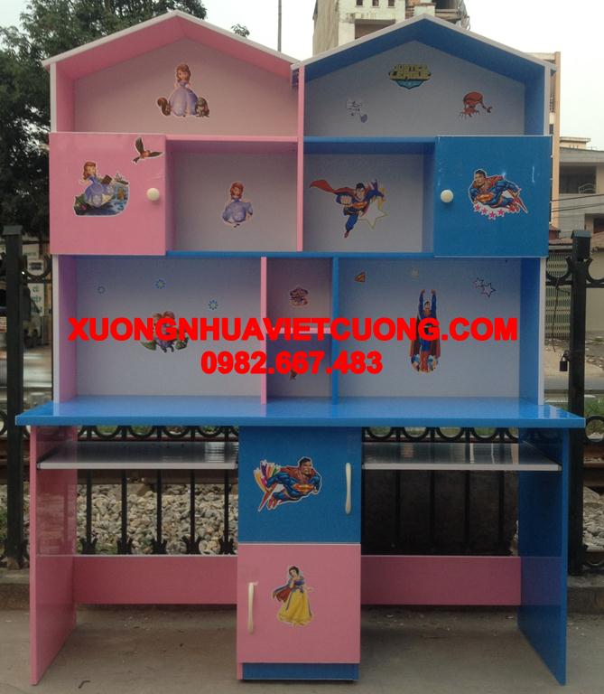 BÀN HỌC ĐÔI 1,4M NHỰA ĐÀI LOAN BHD22