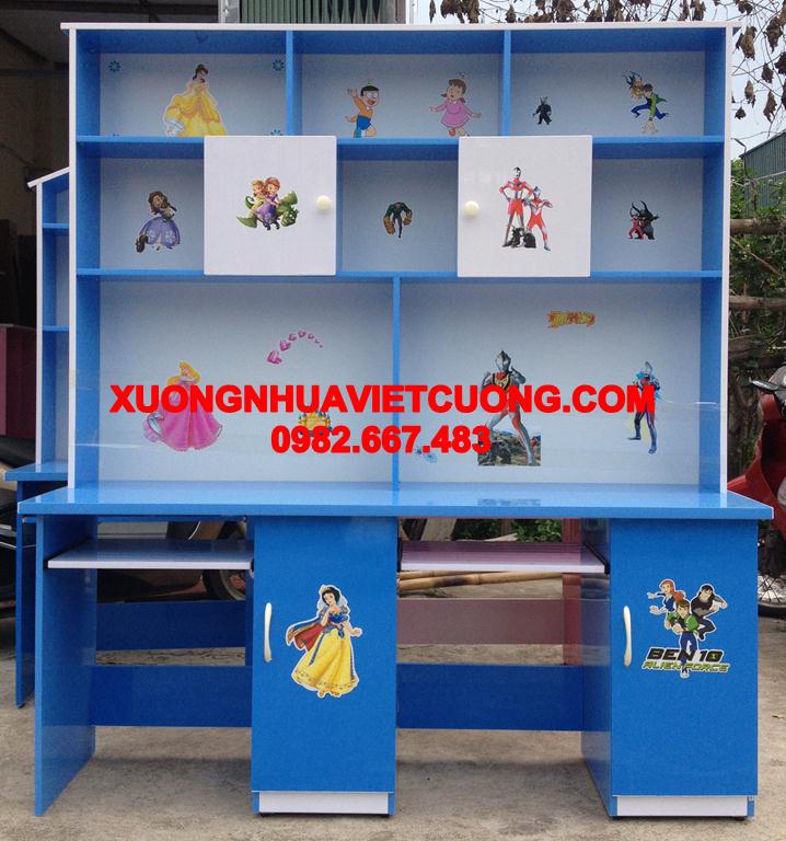 BÀN HỌC ĐÔI 1,6M NHỰA ĐÀI LOAN BHD03