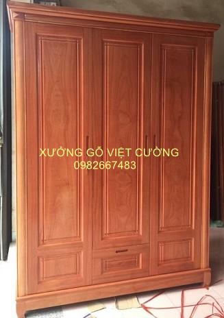 TỦ  GỖ 3 CÁNH XOAN ĐÀO TG309
