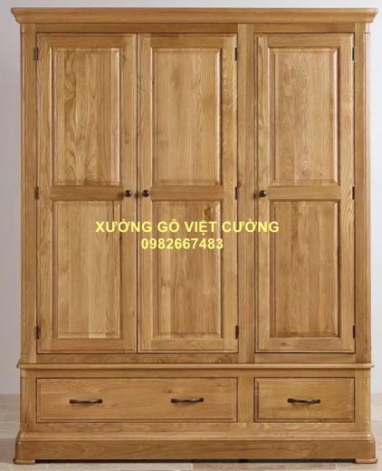 TỦ GỖ SỒI 3 CÁNH TG318