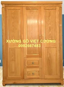 TỦ GỖ SỒI 3 CÁNH TG317