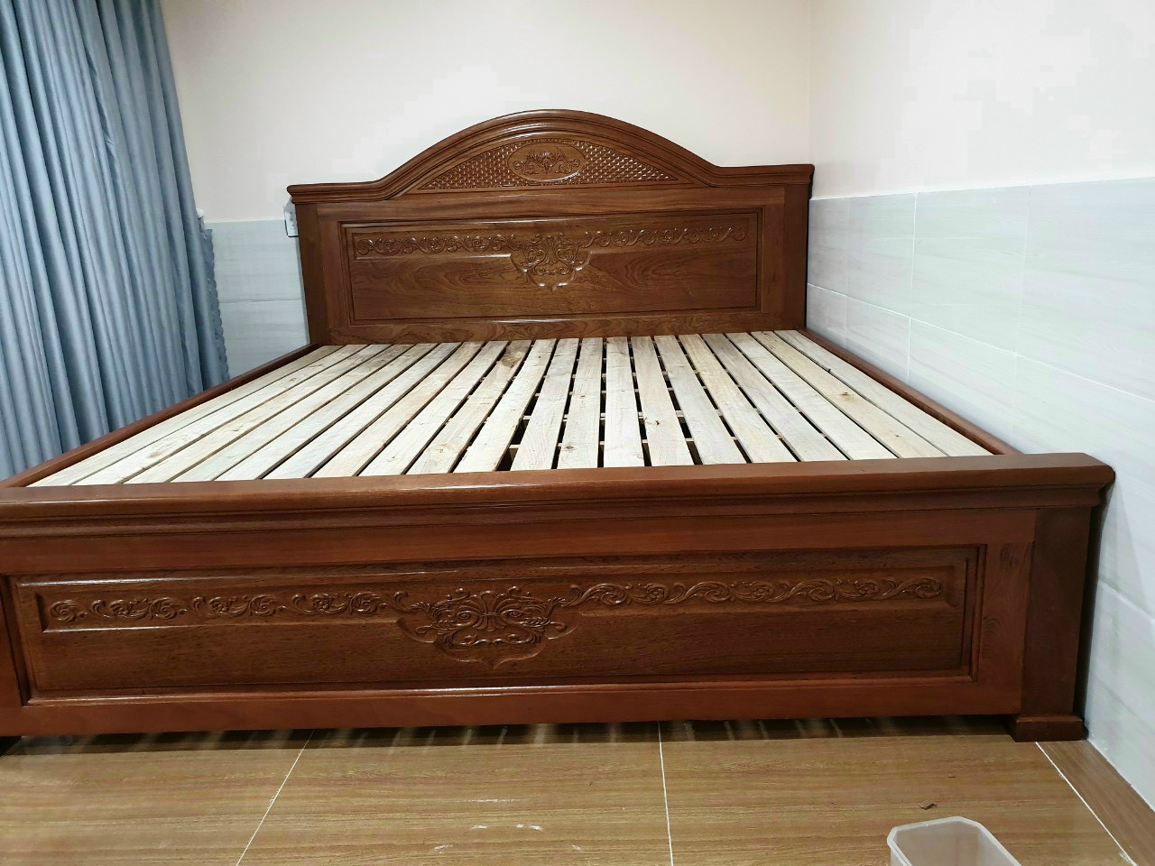 GIƯỜNG GỖ XOAN 1,2M GX121