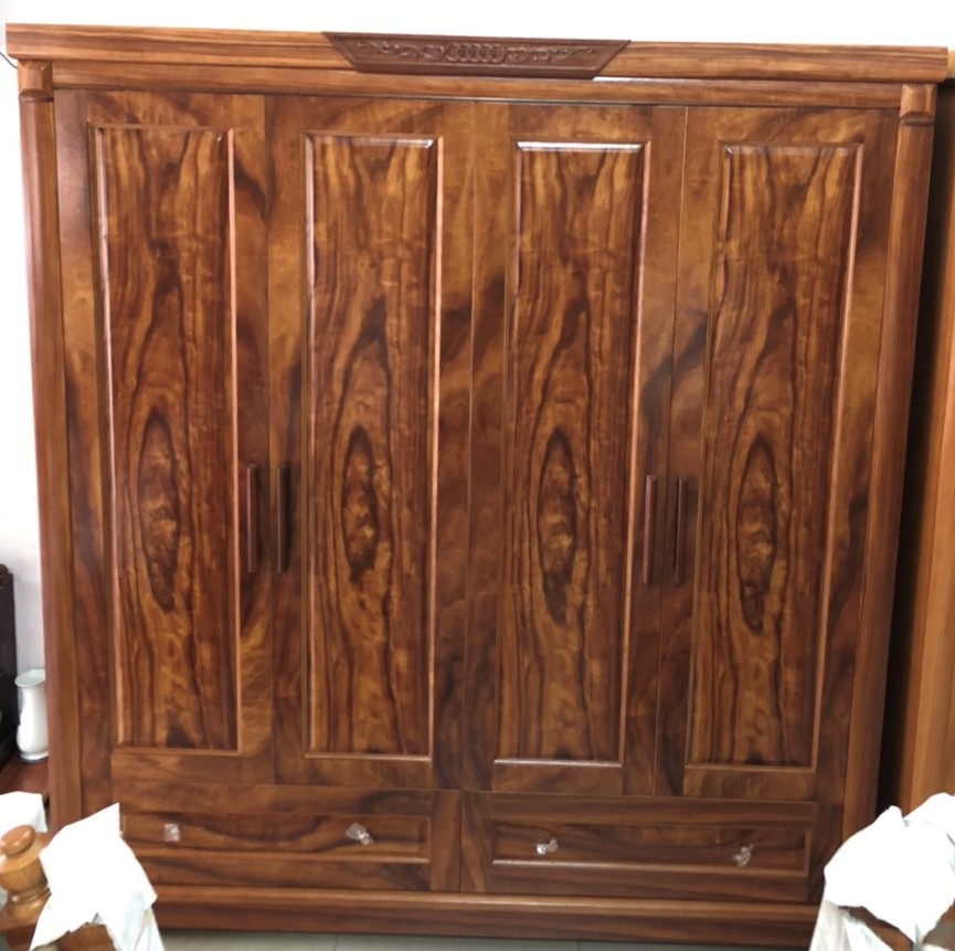 TỦ  GỖ 4 CÁNH CẨM HƯƠNG TG403