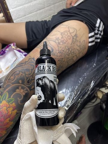  MỰC XĂM HÌNH MÀU SIÊU ĐEN SUPER BLACK BEAR (30 ml ) 