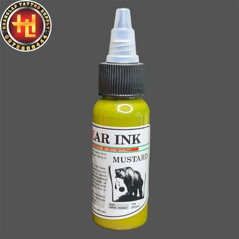  MỰC XĂM BEAR INK MUSTARD ( 30ml ) 