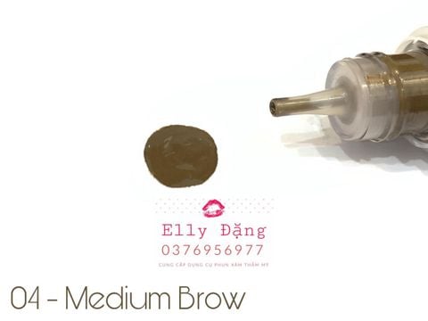  Mực phun xăm ChArm màu Medium Brown ( số 04 ) 