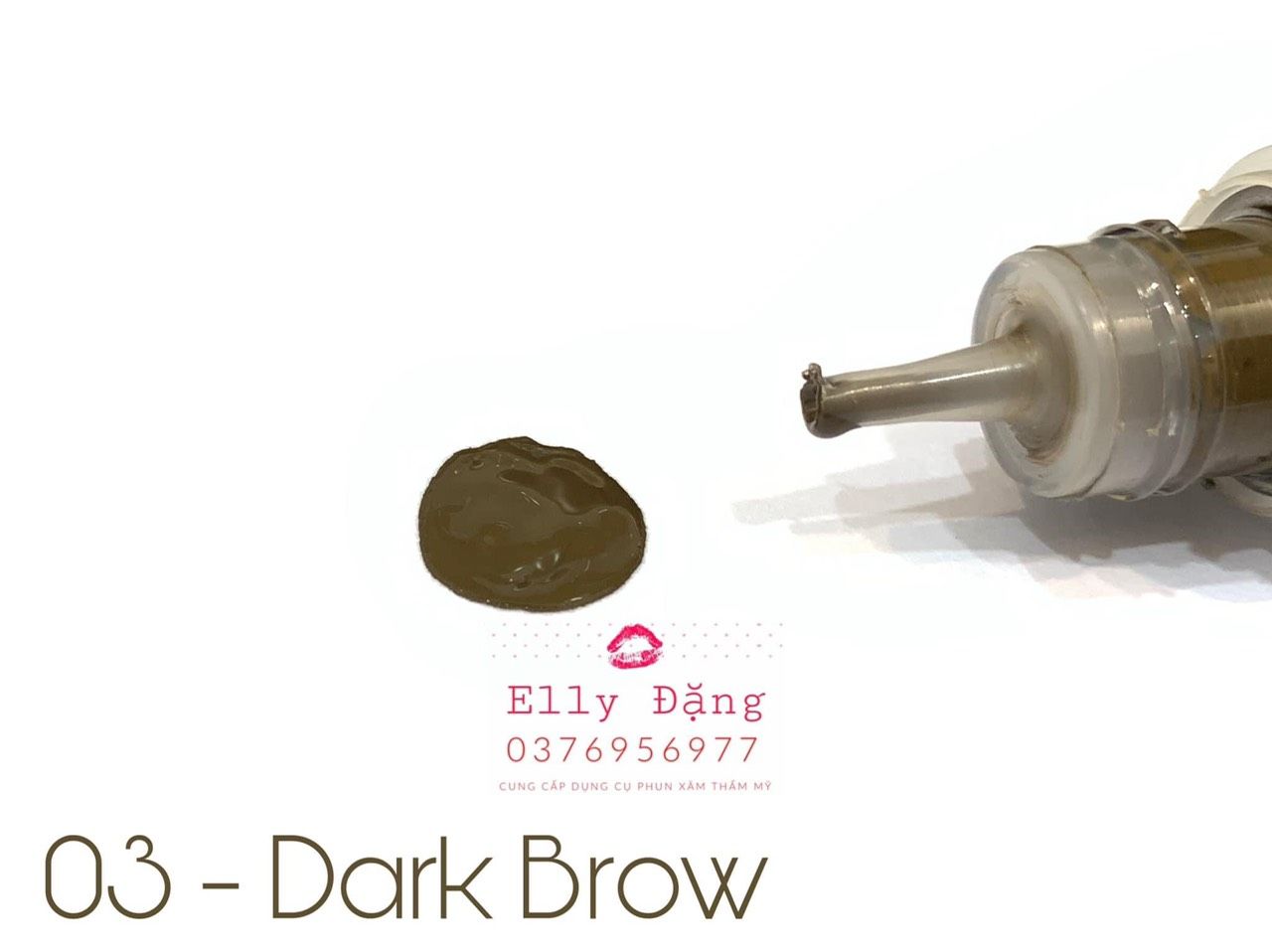 Mực phun xăm ChArm màu Dark Brown ( số 03 )