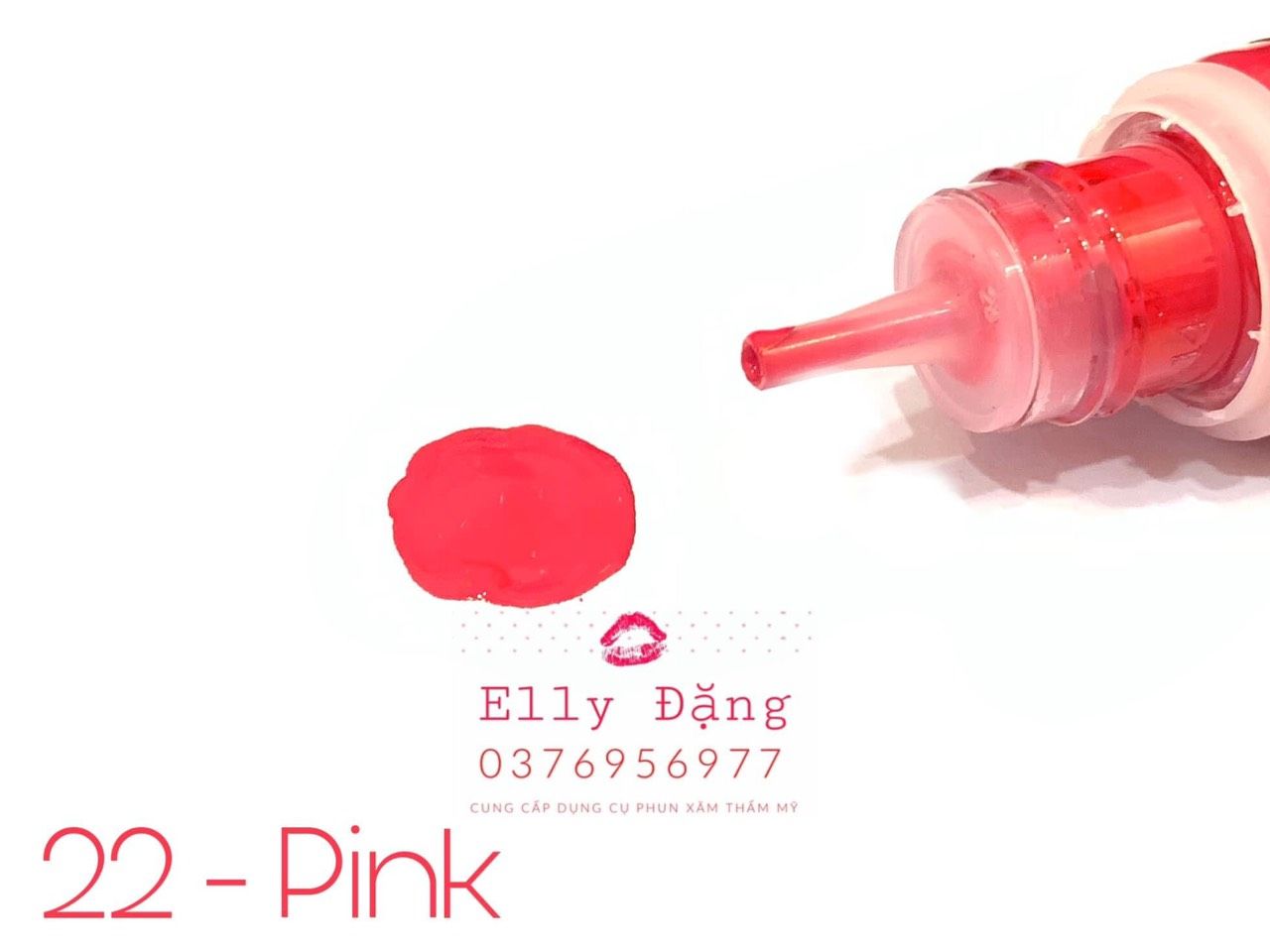 Mực phun xăm ChArm màu Pink ( số 22 )