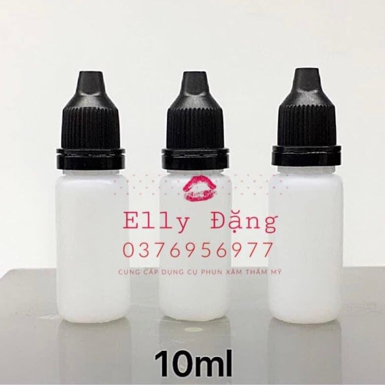 Lọ Chiết Nhựa 10ml Nắp Đen ( 1 lọ )