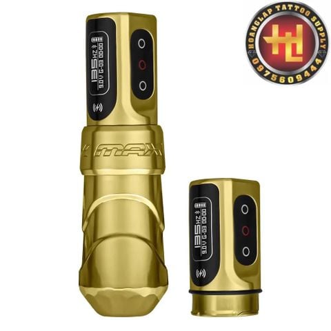  máy xăm  fk Golden Flux Max + 2 PowerBolt II 