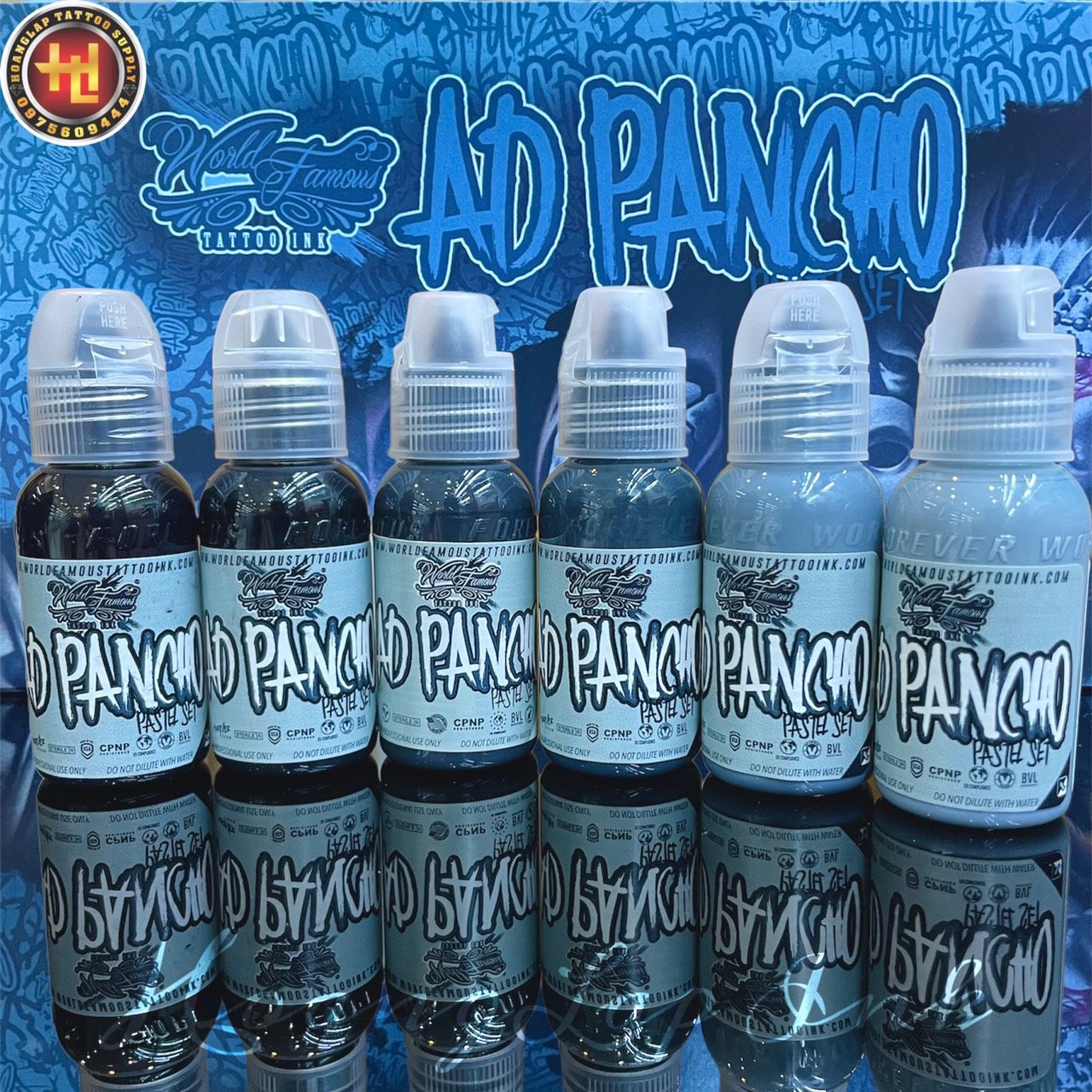 SÉT A.D. PANCHO PASTEL GREY HOÀNG LẬP TATTOO