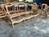 BỘ SOFA PHÒNG KHÁCH LOUIS XV CHẠM BÔNG HỒNG ( SAVIO)