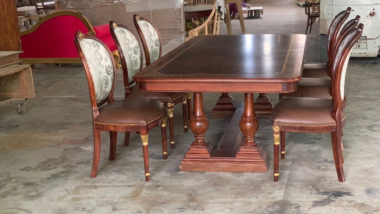 BỘ BÀN ĂN CỔ ĐIỂN PHONG CÁCH CHÂU ÂU