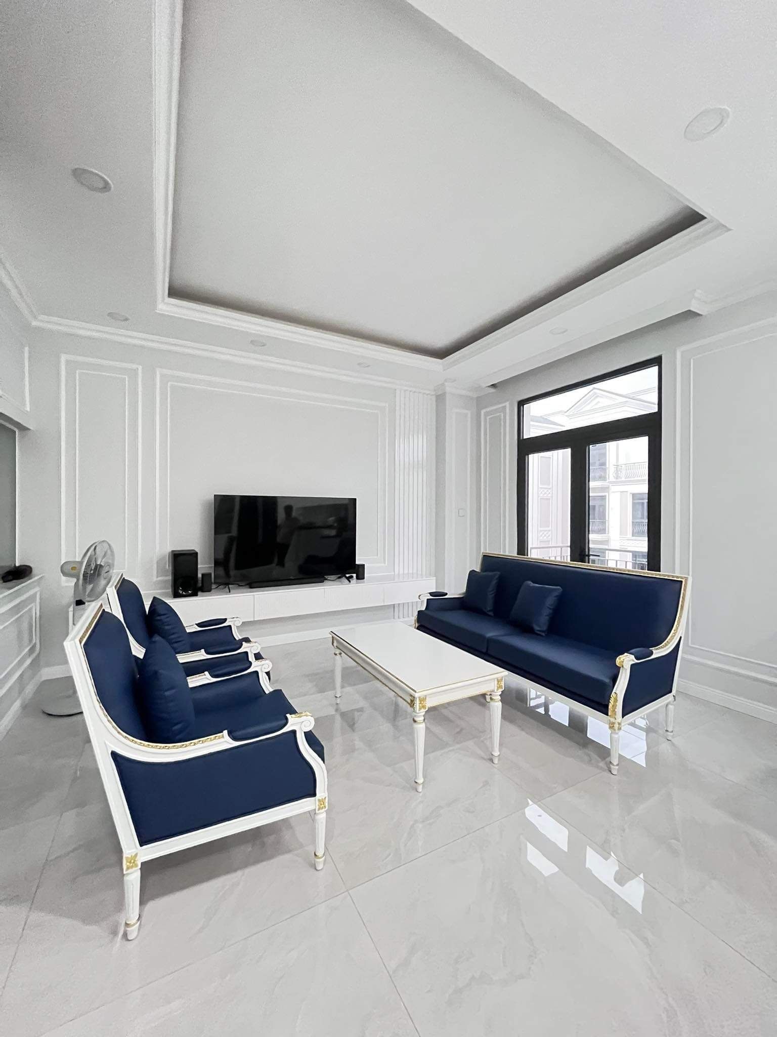 Bộ sofa phòng khách Louis XVI